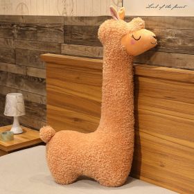 Cute Birthday Gift Girl Sleeping Pillow Large Plush Toy (Option: Brown-75CM-With core)