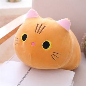 Cute Fat Cat Plush Doll Soft Cute Cat Rag Doll Doll (Option: Orange-25cm)