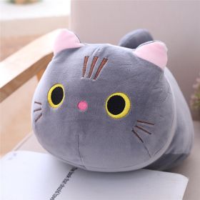 Cute Fat Cat Plush Doll Soft Cute Cat Rag Doll Doll (Option: Grey-25cm)